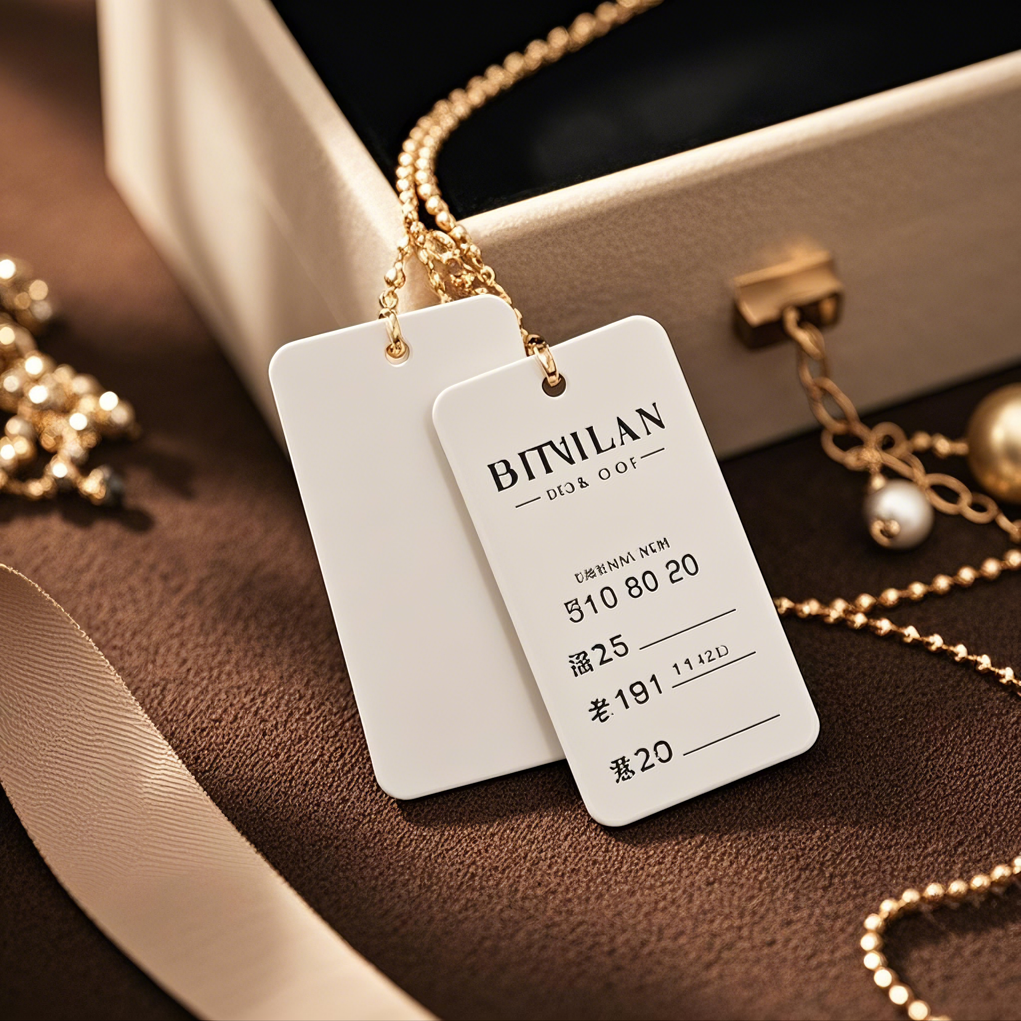 Necklace price tag display board